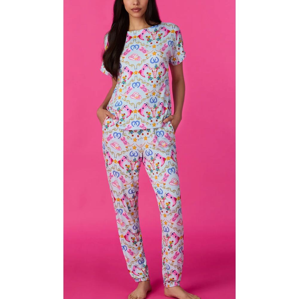NWT Room Service Layna Knit Pj Set In Western Charm - Western Charm  size S